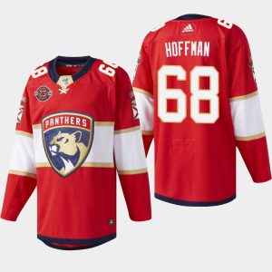 Herren Florida Panthers Eishockey Trikot Mike Hoffman #68 25th Anniversary Commemorative Heim Red